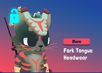 200px Fork Tongue Headwear