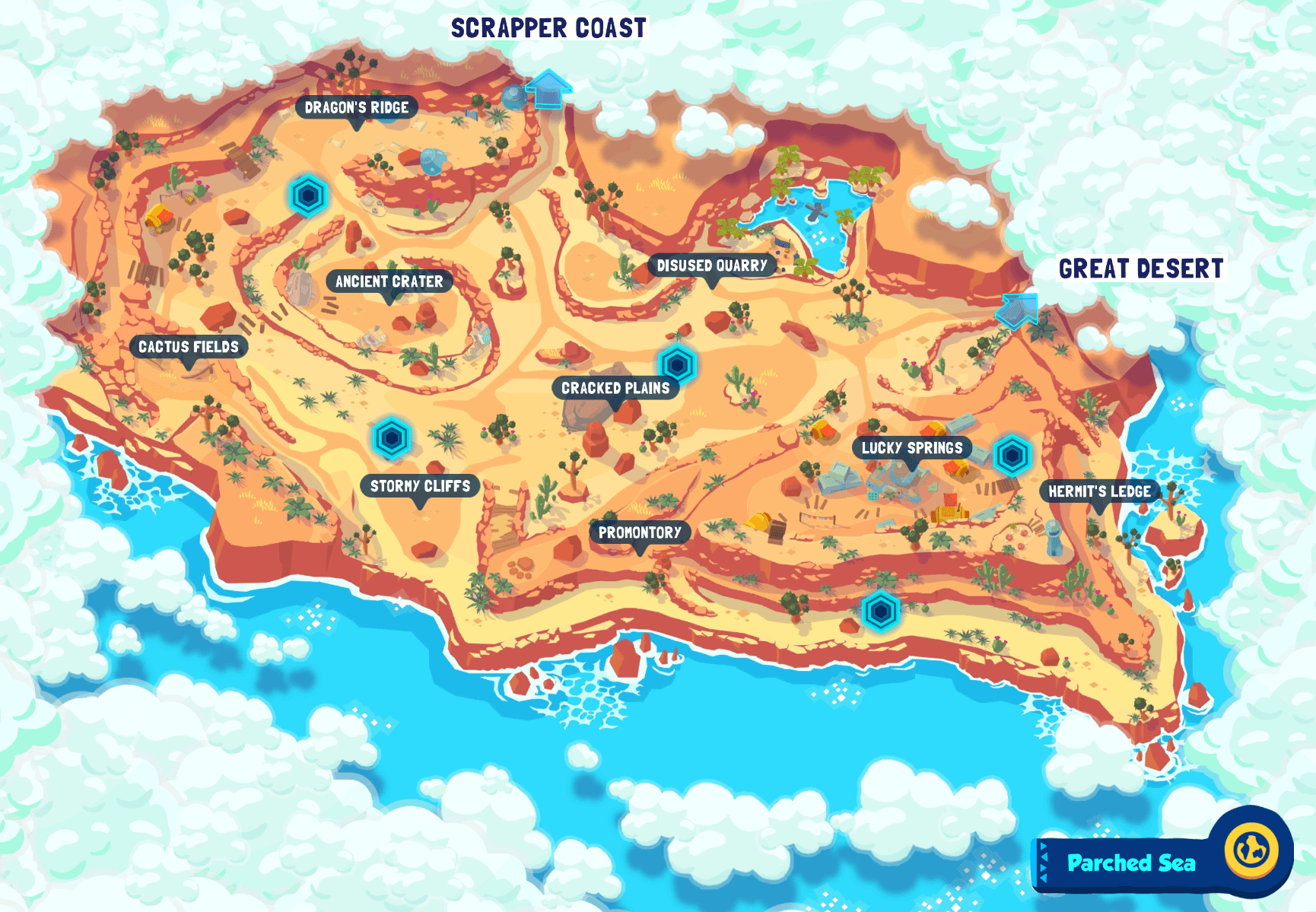 Parched Sea Map