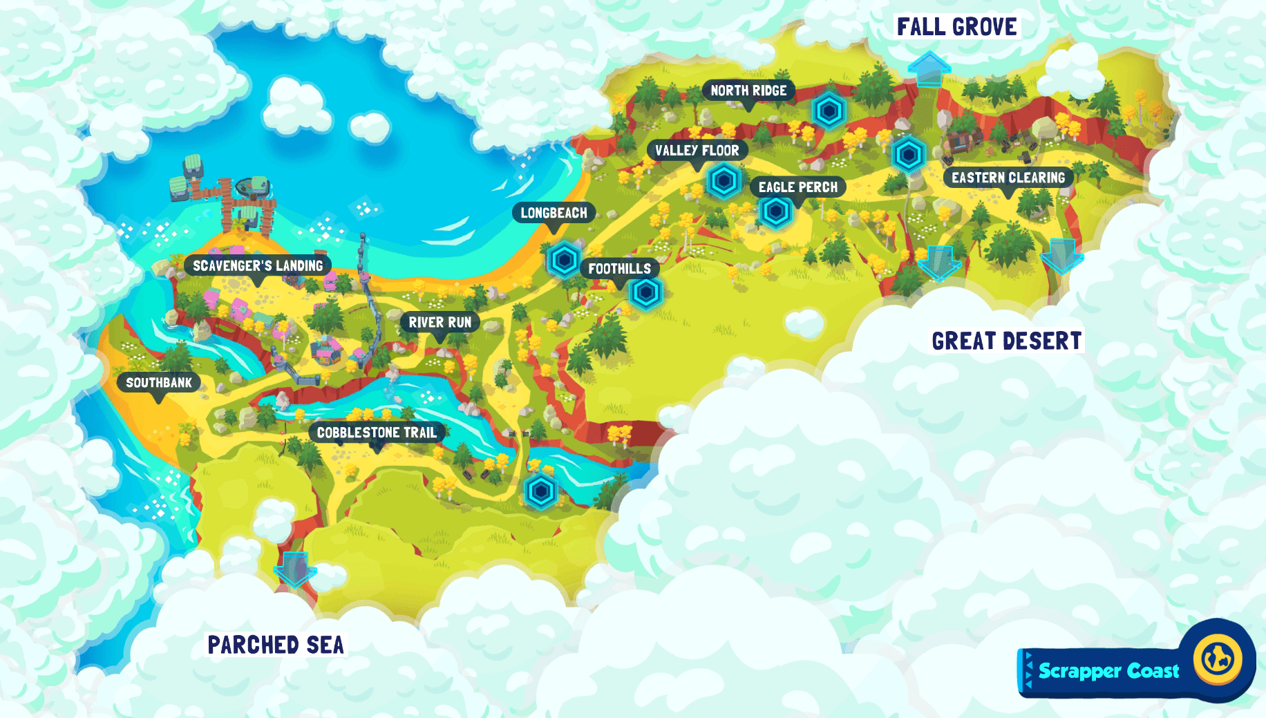 Scrapper Coast Map